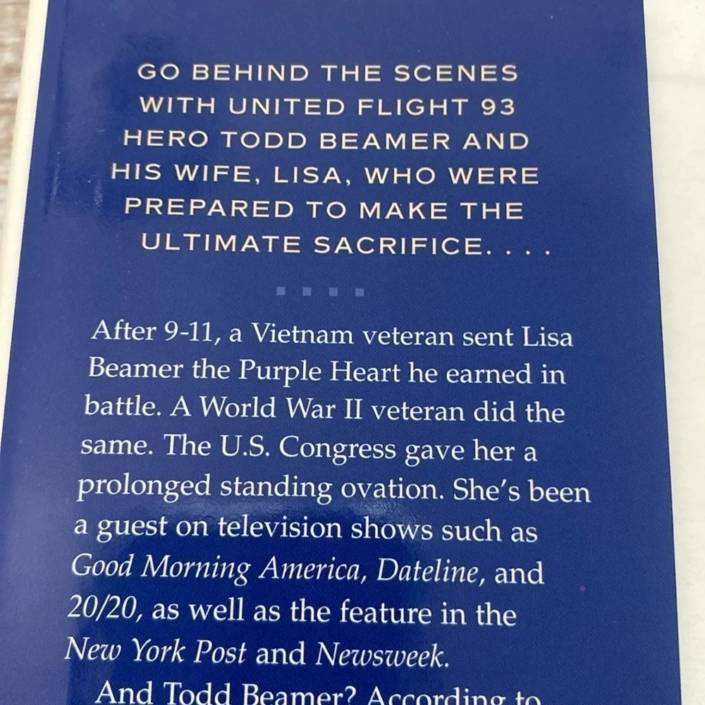 Lets Roll by Lisa Beamer Hardcover 2002 911 Flight 93 Memoir Book